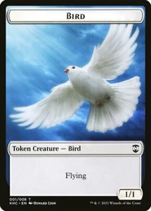 Bird 1/1 & Spirit 1/1 - Double Sided Token - Kaldheim Commander (PP) MTG - Bild 1 von 2