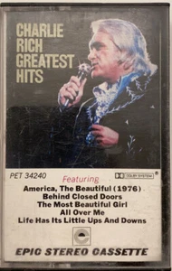 Charlie Rich Greatest Hits (Cassette Tape, 1976) - Imagen 1 de 2