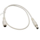 5.5 x 2.1mm DC Power Plug to Socket CCTV Extension Cable WHITE 1m/2m/3m/5m/10m+