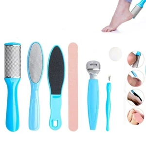 8Pcs Foot Rasp File Scrubber Hard Dead Rough Skin Callus Remover Set Pedicure UK - Picture 1 of 6