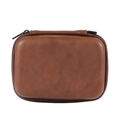 Mini organizador de cables de datos USB bolsa de almacenamiento de auriculares de cuero para estuche bolsa con cremallera Foto 1 de 4