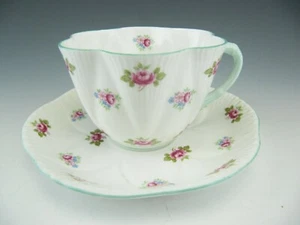 Shelley Dainty Tea Cup & Saucer Rosebud Pattern 13426  - Picture 1 of 9