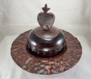 Jan Barboglio CORAZON QUESERA Cheese Dome Heart 10½" Platter Server - Etched - Picture 1 of 13