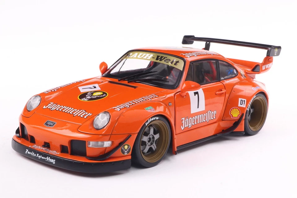 Solido Modellauto 1:18 Porsche RWB BODYKIT JÄGERMEISTER orange 2020 S1808506 - Bild 1 von 1