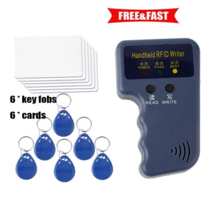 125KHz Handheld RFID ID Card Copier Key Reader Writer Duplicator + Tags/Card - Bild 1 von 7