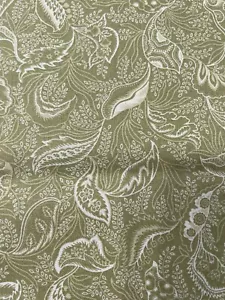 Connecting Threads Royal Tea Cotton Quilt Fabric Tea Leaves Green Tea .5 yds - Picture 1 of 6
