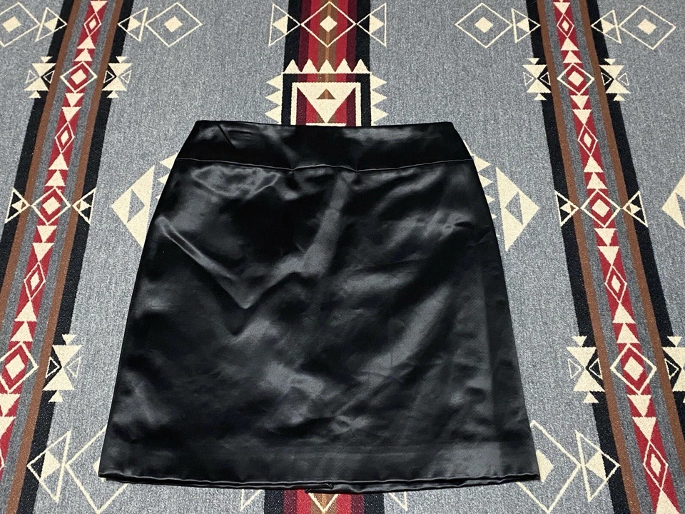 Minifalda Emilio Pucci negra para mujer talla 26 cremallera trasera hecha en Italia M9 Foto 1 de 4