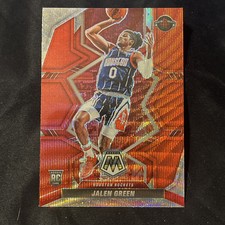 Jalen Green 2021-22 Panini Mosaic Rookie Asia Red Wave Prizm RC #206! 🔥🔥