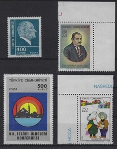 va1648 Turquía MiNr 2383+2384+2387+2396 a.Juego ** - Imagen 1 de 1