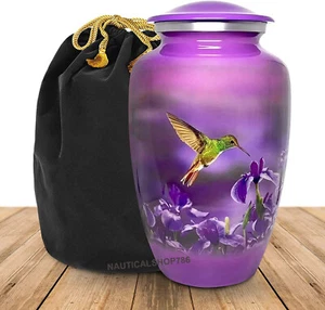 Urnas de cremación para cenizas humanas urnas decorativas, para mujer y hombre con estuche negro - Imagen 1 de 7