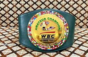 WBC MUAY THAI AMATEUR CHAMPION REPLICA GÜRTEL ERWACHSENENGRÖSSE - Bild 1 von 3