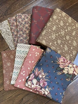 Thimbleberries RJR Fabric- My Best, Paint Box, Apron Strings- 3 3/4 Yards- RARE - Image 1 of 4