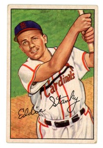 1952 Bowman Eddie Stanky (#160) St. Louis Cardinals EX