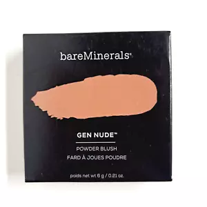 Rubor en polvo bareMinerals Gen Nude "Pero el primer café" 6 g/0,21 oz nuevo en caja - Imagen 1 de 4
