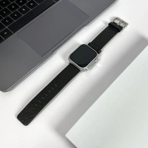 Band Strap for Apple Watch Ultra Series 8 7 6 5 SE Bracelet Cowhide Leather - Bild 1 von 13