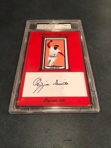 Ozzie Smith 56/100 2014 Historic Autographs Originals 1941 MINI AUTO  MINT 9