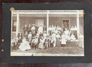 Late 1800s Boarding Home Real Photograph, Little Person, Hired Help, 8x5 - Picture 1 of 2