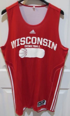 2010 Wisconsin Badgers Jersey NCAA Authentic Team Practice adidas sz 2XL reverse - Image 1 of 4