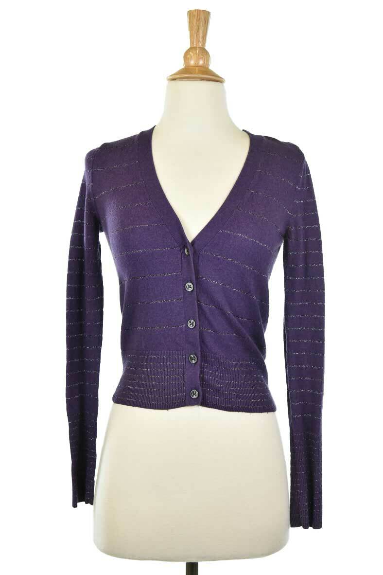 American Eagle Outfitters Women Sweaters Cardigans XS Purple Cotton | eBay
