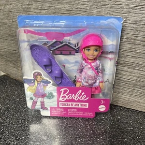 Barbie Chelsea kann... Anything Winter Snowboarder blonde Puppe Mattel 6 Zoll NEU - Bild 1 von 2