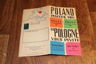 flyer reklame reise broschüre poland invites you 1965 1960er jahre tourismus