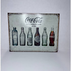 Coca Cola Tin Sign Vintage Replica Home Decor 16" X 12.5" Rustic Coke Collectors