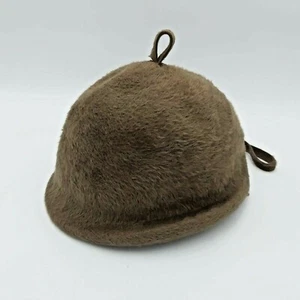 Boutique Montreal New York Genuine Beaver Pelt Womens Hat Bucket Style Millinery - Picture 1 of 7