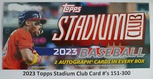 2023 Topps Stadium Club Base Set Card #'s 151-300 *Complete Your Set*