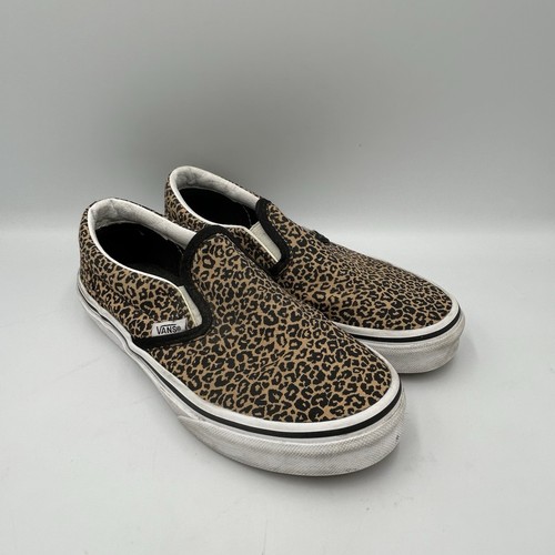 Vans Off The Wall slip on bambina leopardato nero bambino taglia 2 5