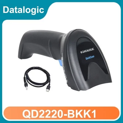Datalogic Quickscan QD2220-BKK1 Handheld 1D Corded Barcode Scanner W/ USB Cable - Image 1 of 4
