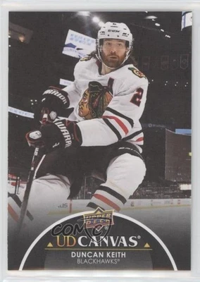 2021-22 Upper Deck Series 1 UD Canvas Black Duncan Keith #C19 HOF - Image 1 of 2