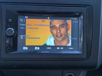 autoradio  din sony xav-w650bt bluetooth dvd cd usb aux 3 rca 55x4 regol hpf-lpf - Immagine 1 di 4