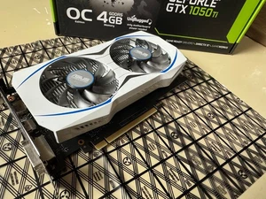 ASUS GeForce GTX 1050 Ti 4GB GDDR5 HDMI DP DVI GTX1050TI-O4G Video Graphics Card - Picture 1 of 6