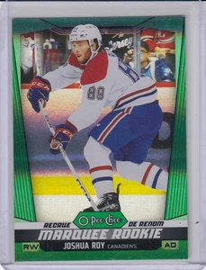 JOSHUA ROY - 24/25 O-PEE-CHEE MARQUEE ROOKIE RAINBOW GREEN #13/33 - Picture 1 of 1