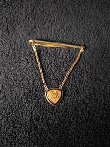 Vintage 1/5 10K GF Western Electric Telephone Service Award Tie Clip 3 Stars - Picture 1 of 2