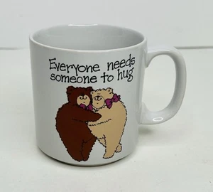 Russ Berrie "Everyone Needs Someone To Hug" Coffee Tea Mug Cup Korea - Picture 1 of 8