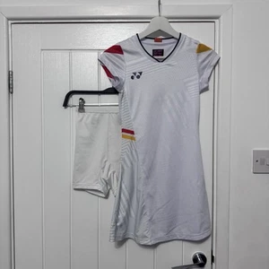 Yonex Womens Dress White Size XS With Shorts Badminton Outfit China Lightly Used - Picture 1 of 17