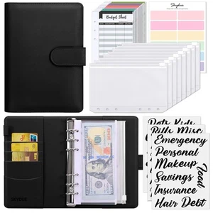 Budget Binder, Money Saving Binder with Zipper Envelopes, Cash Envelopes and ... - Picture 1 of 6