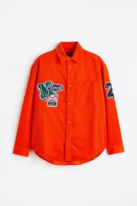 Sobrecamisa H&M de Pana Talla Grande PARA HOMBRES Naranja XXL - Imagen 1 de 7