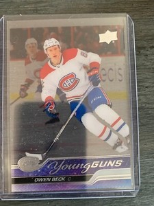 2023-24 Upper Deck Series 1 Clear Cut Young Guns Owen Beck Montreal #214 MINT!!!