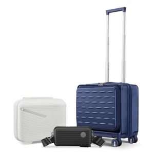 18" Carry On Luggage with Front Open Door &Laptop Interlayer for Women Men - Picture 1 of 28