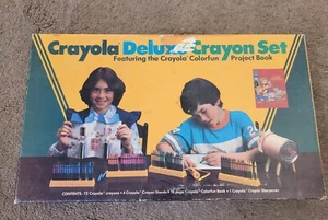 Juego de 4 soportes para crayones Crayola Deluxe 7720 Binney & Smith 1981 de colección - Imagen 1 de 10
