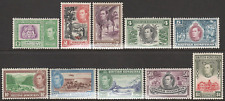 EDSROOM-16918 British Honduras 115-124 H 1938 Short Set to $1 George VI CV$41.40