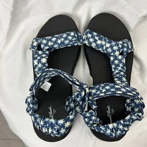 Floris Damen-Plateausandalen ─ Universalfaden blau Größe 9 neu mit Etikett - Bild 1 von 5