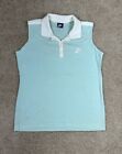 1980?s Vintage Nike Light Blue Women?s Sleeveless Golf Polo Shirt Size Large