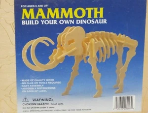 Dinosaurio Mamut de madera Construye tu propio modelo de fábrica sellado - Imagen 1 de 1