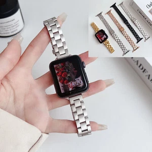 For Apple Watch 10 9 8 7 6 5 4 3 38 49mm Slim Strap Stainless Steel iWatch Band - Picture 1 of 39