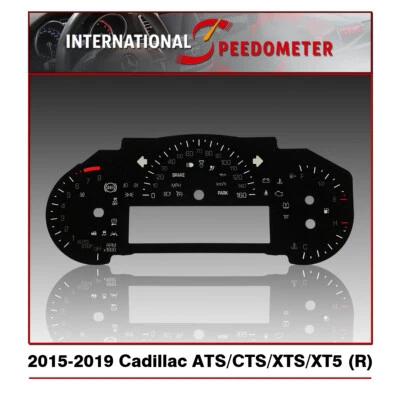 Speedometer Faceplate Fits a 2015-2019 Cadillac ATS/CTS/XTS/XT5 (MPH/A/R) - Image 1 of 3