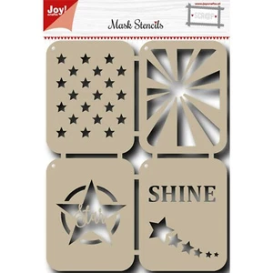 Joy!Crafts Mask Stencil Stars - Stern Sterne Sonne Shine Hintergrund Schablone - Bild 1 von 1