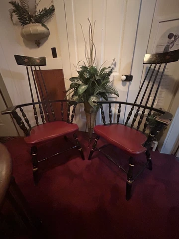 Vintage O’Hearn Mfg. Co, Inc. Sugar Maple Tall Chairs Cover
